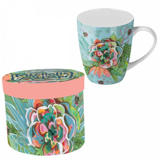 Enesco Blooms Ceramic Mug with Reusable Box