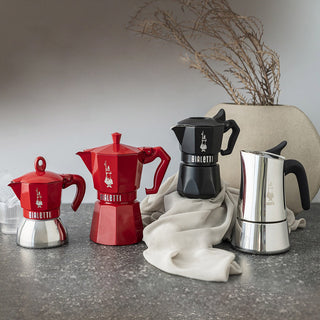 Bialetti Moka Exclusive 2 Tazas Inducción Rojo