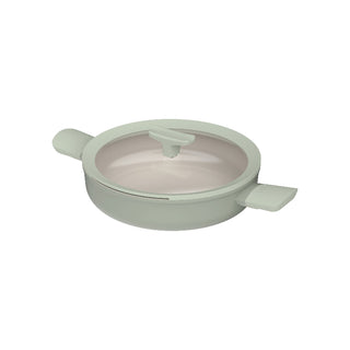 BergHOFF Tegame 2 Manici Antiaderente con Coperchio Leo Balance 26 cm Sage