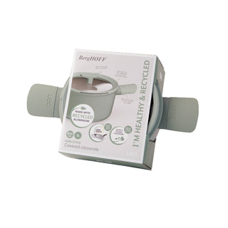 BergHOFF Casseruola Antiaderente con Coperchio Leo Balance 20 cm Sage