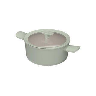 BergHOFF Casseruola Antiaderente con Coperchio Leo Balance 24 cm Sage
