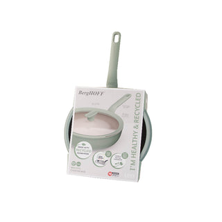 BergHOFF Padella Wok Antiaderente con Coperchio Leo Balance 28 cm Sage