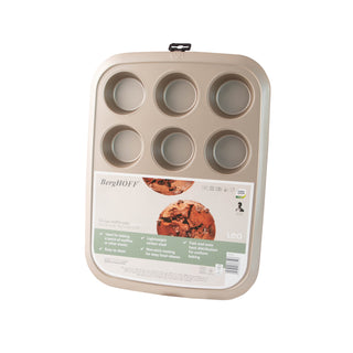 BergHOFF Teglia Muffin 12 Pezzi Leo Balance 8x3,5 cm in Carbon Steel