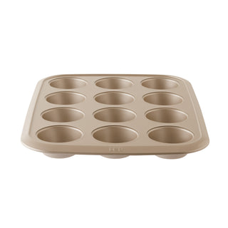 BergHOFF Teglia Muffin 12 Pezzi Leo Balance 8x3,5 cm in Carbon Steel