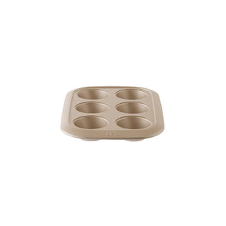 BergHOFF Teglia 6 Dolcetti Leo Balance 6,5x2,5 cm in Carbon Steel