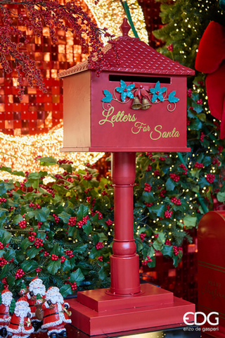 EDG Enzo De Gasperi Cassetta Posta Natalizia H94x34x27 cm