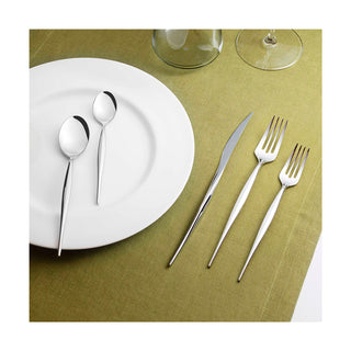 Bugatti 24 Piece Cutlery Set Nature Stainless Steel Sandblasted