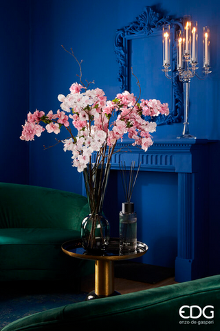 EDG Enzo De Gasperi Portacandele Crystal x5 con Cilindri H100 cm