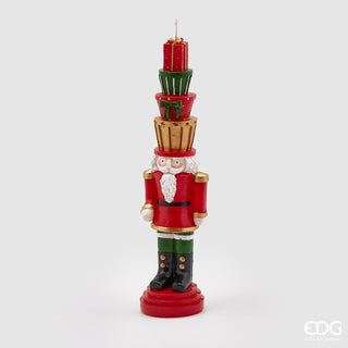 EDG Enzo De Gasperi Candle Soldier with Gifts H34 cm