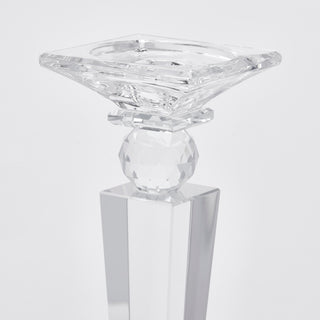 EDG Enzo De Gasperi Portacandela Crystal Quadrato H28 cm