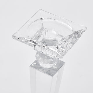 EDG Enzo De Gasperi Portacandela Crystal Quadrato H28 cm