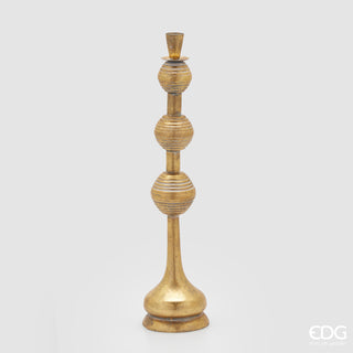 EDG Enzo De Gasperi Metal Sphere Candle Holder H53 D12 cm