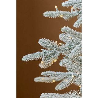 EDG Enzo De Gasperi Albero di Natale Pino Cortina Innevato 180 cm con 1800 Mini Led