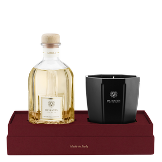 Dr Vranjes Gift Box Ambra 250 ml Con Bamboo + Candela S
