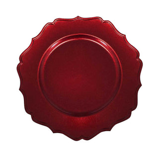 Brandani Set 4 Sottopiatti Chic Rosso D33 cm