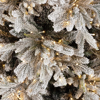 Andrea Bizzotto Weihnachtsbaum aus schneebedeckter Berkshire-Kiefer, 8448 Zweige, 3100 LEDs, H 270 cm