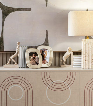 The Black Goose Set 2 Bookends Resin Man Sculpture