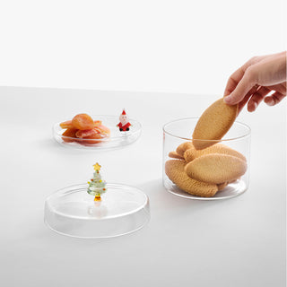 Ichendorf Milano Christmas Tales Piattino Babbo Natale in Vetro Borosilicato