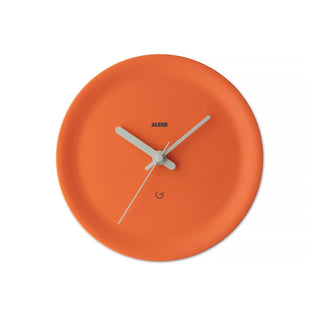 Alessi Orologio a Spigolo Ora Out Arancio D21 cm