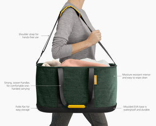 Joseph Joseph Cesto Portabiancheria Pieghevole Hold-All™ 45 Litri Verde