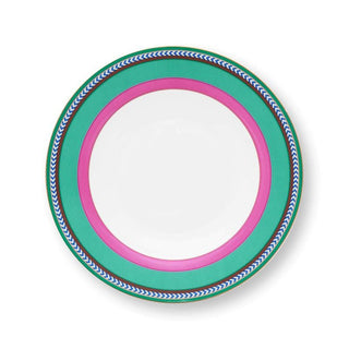 Pip Studio Soup Plate Chique Pink and Green Lines D23.5 cm