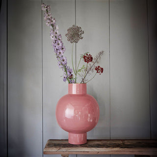 Pip Studio Large Metal Vase 31.5x42 cm Pink