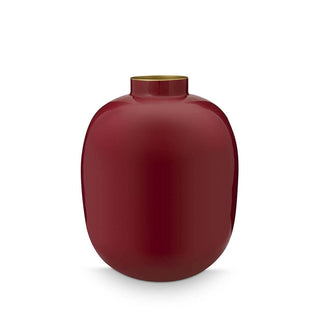 Pip Studio Vaso Metal H32 cm Rosso Scuro