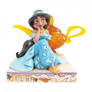 Enesco Statuetta Colorata Jasmine e Il Genio Della Lampada