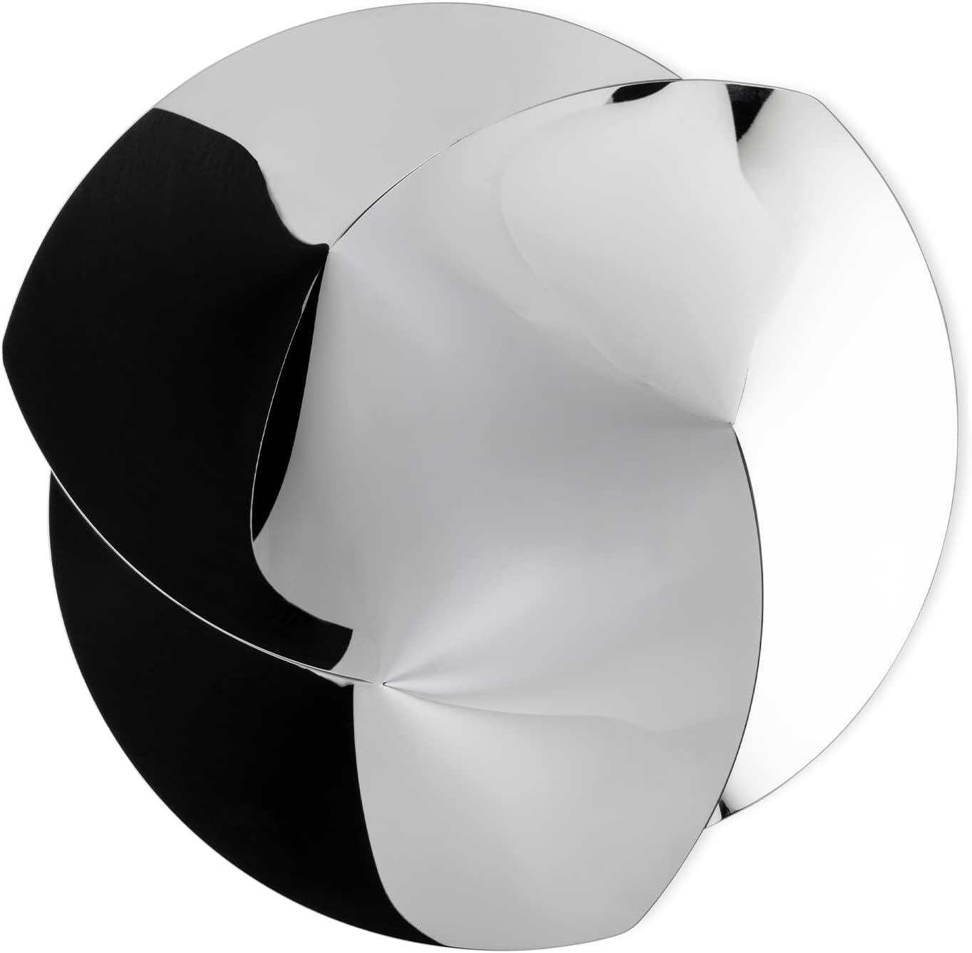 Alessi BM01 B Bark Centrotavola In Acciaio Colorato Con Resina Epossidica, Nero