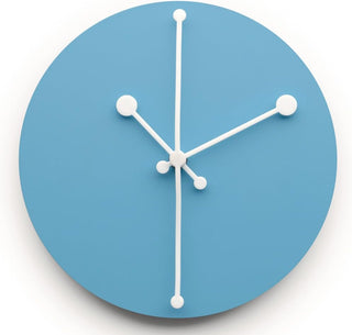 Alessi Orologio da Parete Dotty D20 cm Azzurro