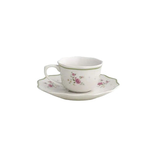 Brandani Set 2 Tazzine da Caffè Nonna Rosa in Porcellana