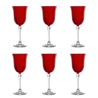 Fade Set of 6 Ludovica Christmas Glasses 250 ml Red