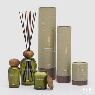 EDG Enzo De Gasperi Candela Opal in Vetro H10 cm Mint Eucalyptus
