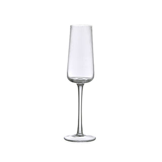 Evviva Set of 6 Royal Glass Flutes 220 ml