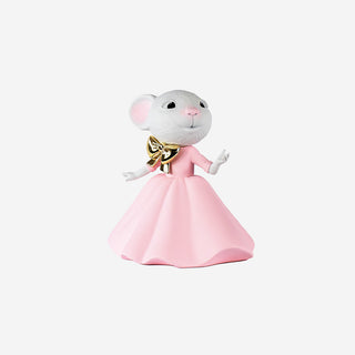 EDIZIONE LIMITATA Leblon Delienne Claris The Mouse by Megan Hass Rosa e Oro H22 cm