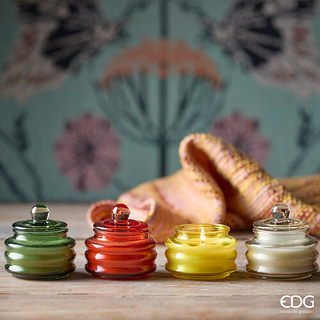 EDG Enzo de Gasperi Circle Kerze mit nordischem Vetiverduft, Höhe 9,5 m