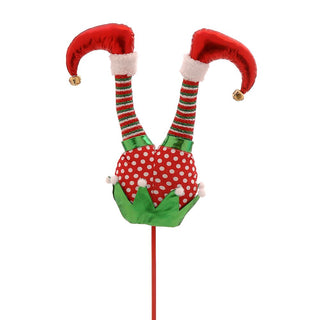 Vetur Decorazione per Albero di Natale Gambe Elfo H80 cm