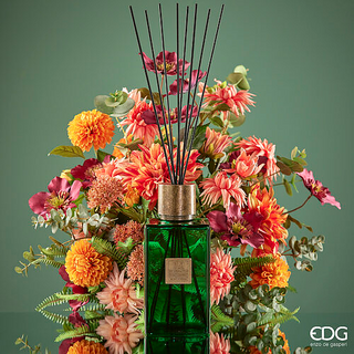 EDG Enzo De Gasperi Profumatore Quadrato con Bastoncini 1200 ml Herbal Treasure