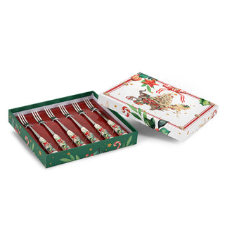 Fade Set mit 6 Astro Weihnachtsgabeln 19x17x3 cm