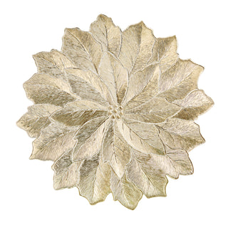 Fade 12er Set Tischsets mit goldenen Sternen, Durchmesser 38 cm