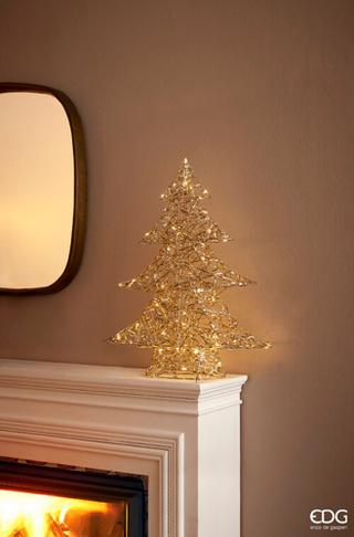 EDG Enzo De Gasperi Decoro Albero led intreccio 60 MicroleD H60 cm