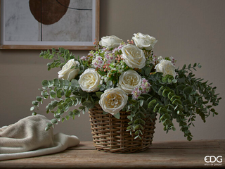 EDG Enzo De Gasperi Cespuglio Rosa H40 cm Avorio