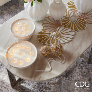 EDG Enzo De Gasperi Candela Concrete con Profumo Bianca D23,5 cm