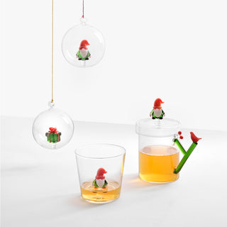 Ichendorf Milano Christmas Tales Set 2 Tumbler Pupazzo di Neve in Vetro Borosilicato