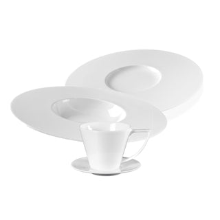 Abhika 18-piece dinner set with porcelain cups and saucers