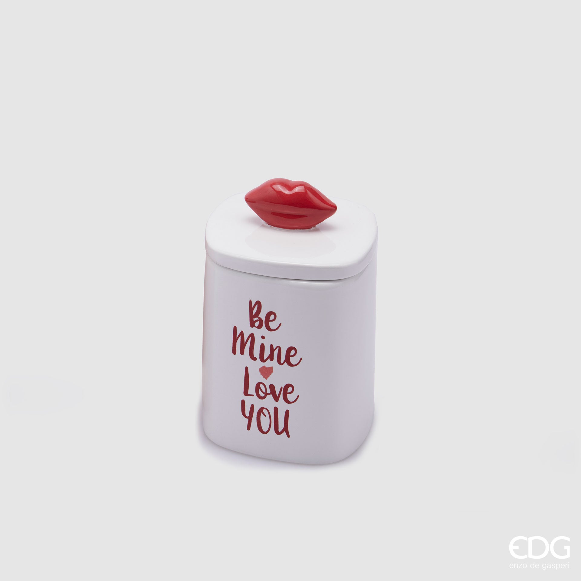 EDG Enzo De Gasperi Candela Kiss H13 cm Be mine love You Bianco