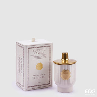 EDG Enzo De Gasperi Vela Perfumada De Lujo 420gr Loto Blanco