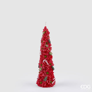 EDG Enzo De Gasperi Candela Stella Natale Cono H26 cm