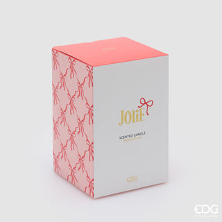 EDG Enzo De Gasperi Jolie Weiße Kerze mit Frangipani-Duft mit 10 cm Vase