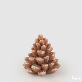 EDG Enzo De Gasperi Tannenzapfenkerze H9,5 D10,5 cm